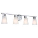 Four Light Bath from the Stamos Collection in Brushed Nickel Finish by Kichler