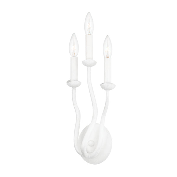 Troy Lighting - B1083-GSW - Three Light Wall Sconce - Reign - Gesso White from Lighting & Bulbs Unlimited in Charlotte, NC