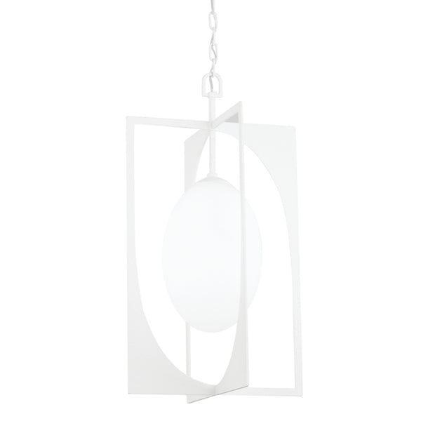Troy Lighting - F1218-GSW - One Light Lantern - Enzo - Gesso White from Lighting & Bulbs Unlimited in Charlotte, NC