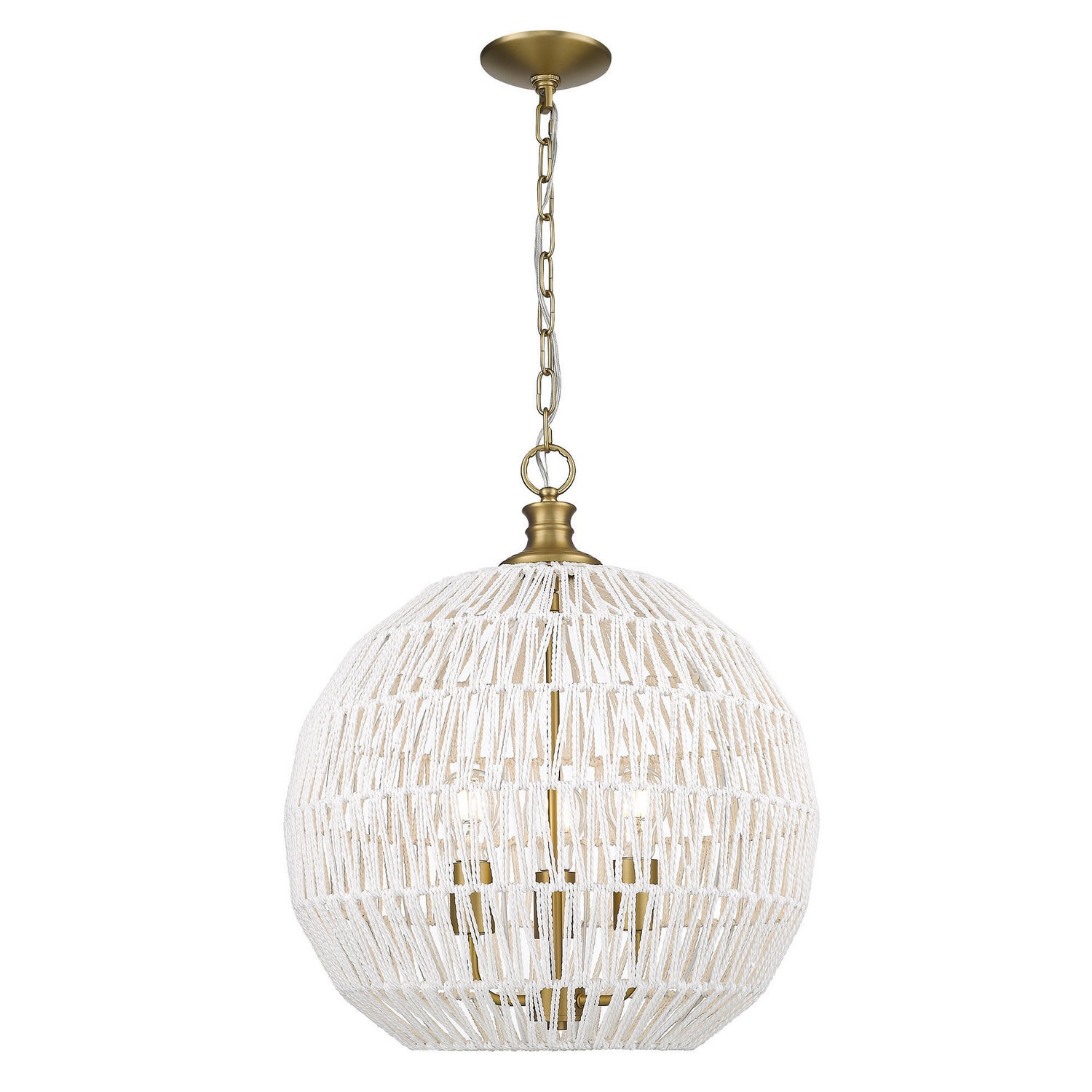 Golden - 6933-3P BCB-WR - Three Light Pendant - Florence BCB - Brushed Champagne Bronze from Lighting & Bulbs Unlimited in Charlotte, NC