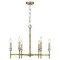 Golden - 8207-6 WG - Six Light Chandelier - Cambay - White Gold from Lighting & Bulbs Unlimited in Charlotte, NC