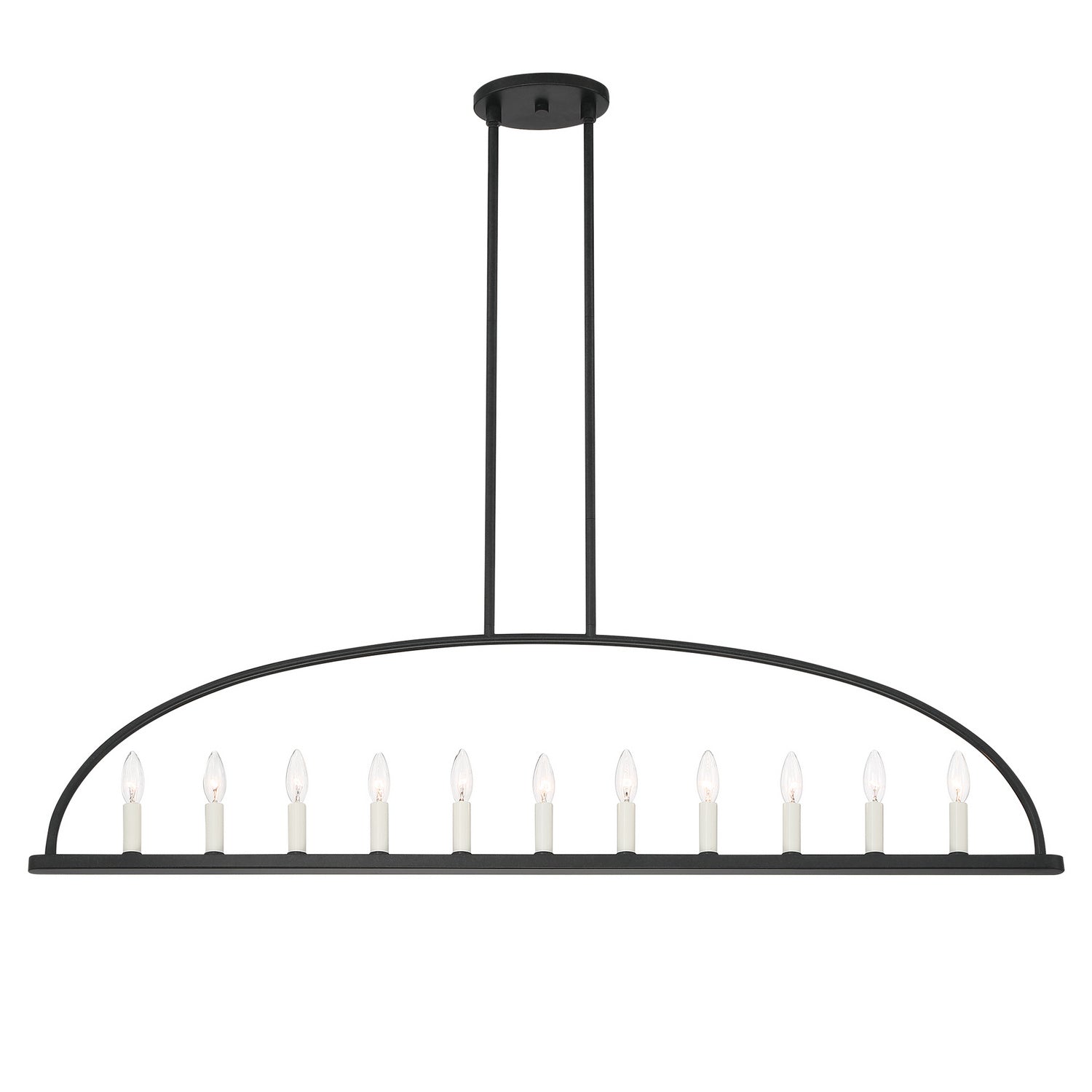 Crystorama - ABB-3009-BK - 11 Light Chandelier - Abbott - Black from Lighting & Bulbs Unlimited in Charlotte, NC