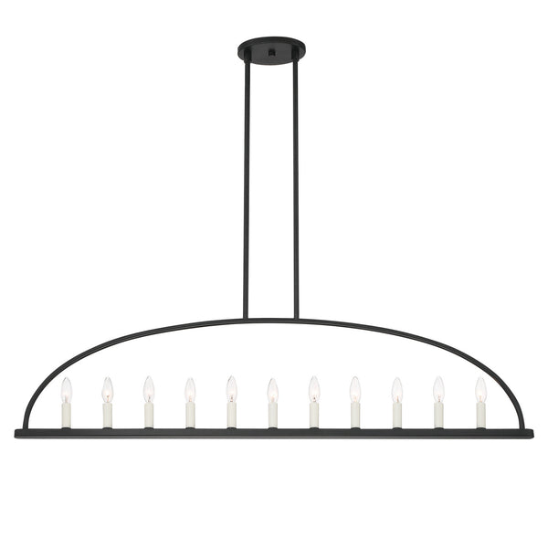 Crystorama - ABB-3009-BK - 11 Light Chandelier - Abbott - Black from Lighting & Bulbs Unlimited in Charlotte, NC