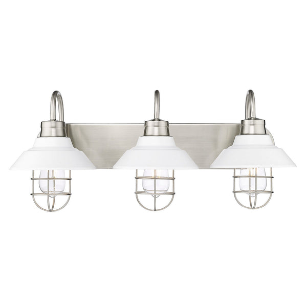 Three Light Bath Vanity from the Lana Collection in Pewter Finish by Golden