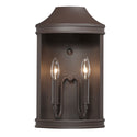 Golden - 4308-OWM TBZ - Two Light Outdoor Wall Sconce - Cohen TBZ - Textured Bronze from Lighting & Bulbs Unlimited in Charlotte, NC