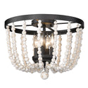Golden - 6890-FM BLK-CWB - Four Light Flush Mount - Tabitha - Matte Black from Lighting & Bulbs Unlimited in Charlotte, NC