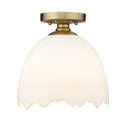 Golden - 6951-SF BCB-POR - One Light Semi-Flush Mount - Brinkley - Brushed Champagne Bronze from Lighting & Bulbs Unlimited in Charlotte, NC