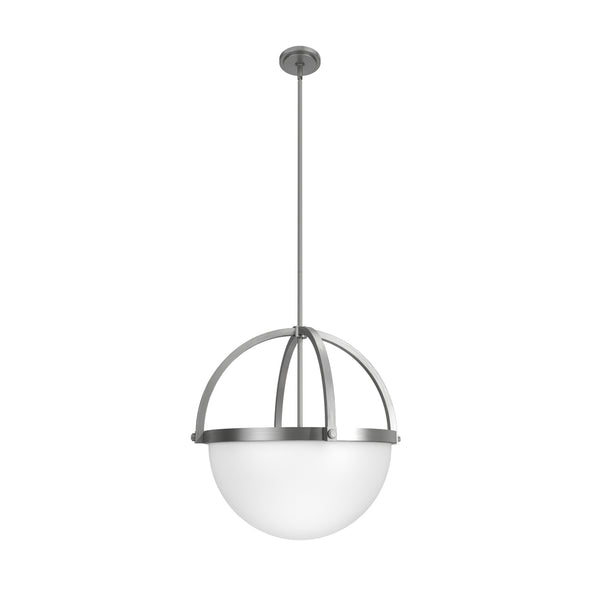 Hunter - 19237 - Four Light Pendant - Wedgefield - Brushed Nickel from Lighting & Bulbs Unlimited in Charlotte, NC