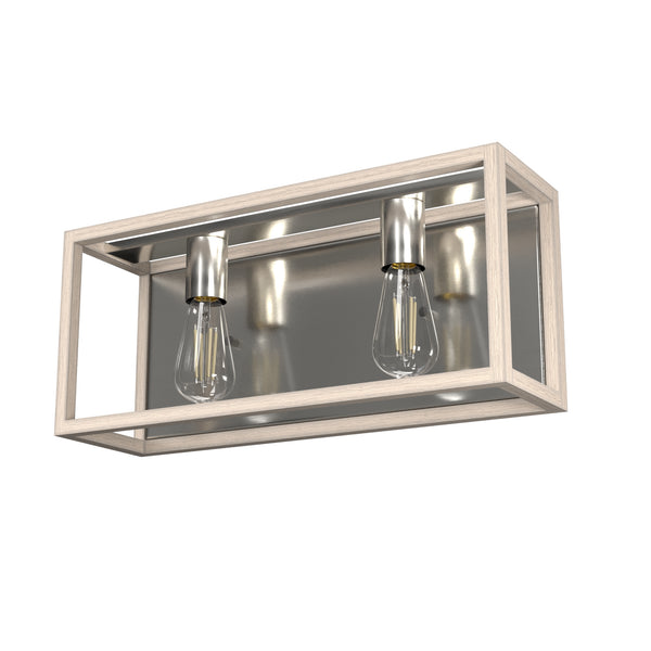 Hunter - 19672 - Two Light Vanity - Squire Manor - Brushed Nickel from Lighting & Bulbs Unlimited in Charlotte, NC