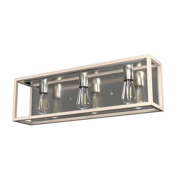 Hunter - 19674 - Three Light Vanity - Squire Manor - Brushed Nickel from Lighting & Bulbs Unlimited in Charlotte, NC