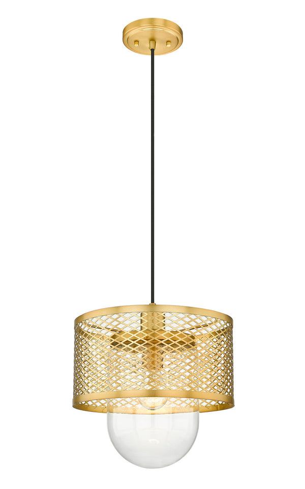 Z-Lite - 3037P11-RB - One Light Pendant - Kipton - Rubbed Brass from Lighting & Bulbs Unlimited in Charlotte, NC