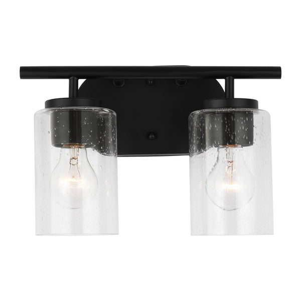 Generation Lighting - 41171-112 - Two Light Wall / Bath - Oslo - Midnight Black from Lighting & Bulbs Unlimited in Charlotte, NC