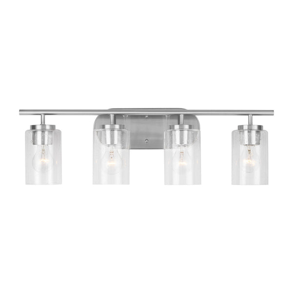 Generation Lighting - 41173-962 - Four Light Wall / Bath - Oslo - Brushed Nickel from Lighting & Bulbs Unlimited in Charlotte, NC