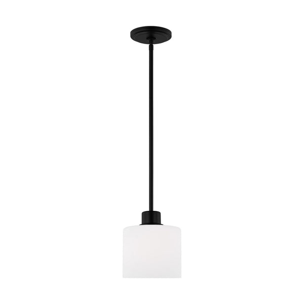 Generation Lighting - 6128801-112 - One Light Mini-Pendant - Canfield - Midnight Black from Lighting & Bulbs Unlimited in Charlotte, NC