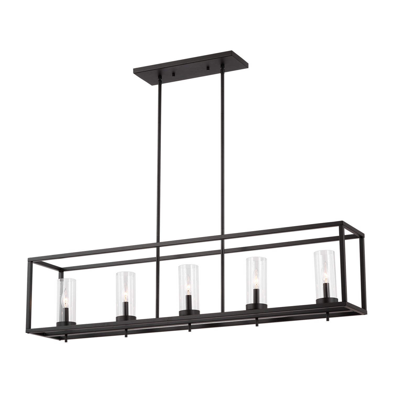 Visual Comfort Studio - 6690305-112 - Five Light Island Pendant - Zire - Midnight Black from Lighting & Bulbs Unlimited in Charlotte, NC