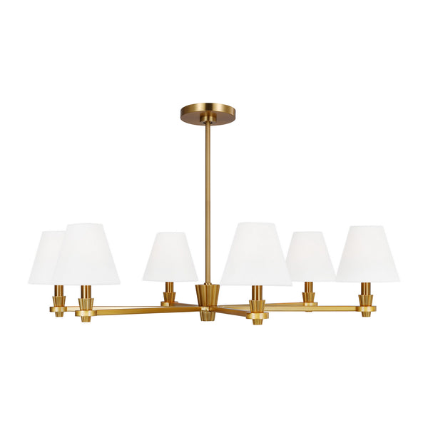Visual Comfort Studio - AC1126BBS - Six Light Chandelier - Paisley - Burnished Brass from Lighting & Bulbs Unlimited in Charlotte, NC