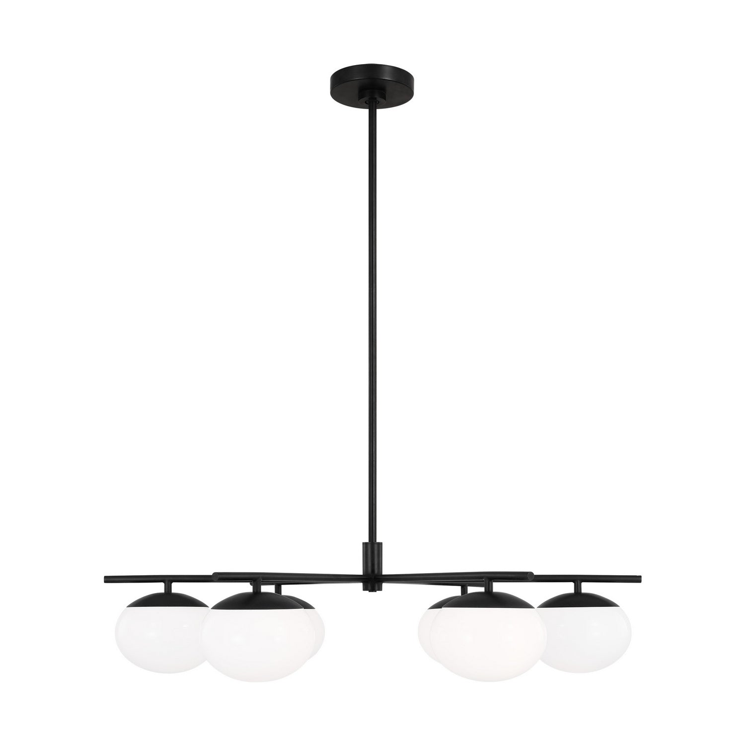 Visual Comfort Studio - EC1246AI - Six Light Chandelier - Lune - Aged Iron from Lighting & Bulbs Unlimited in Charlotte, NC