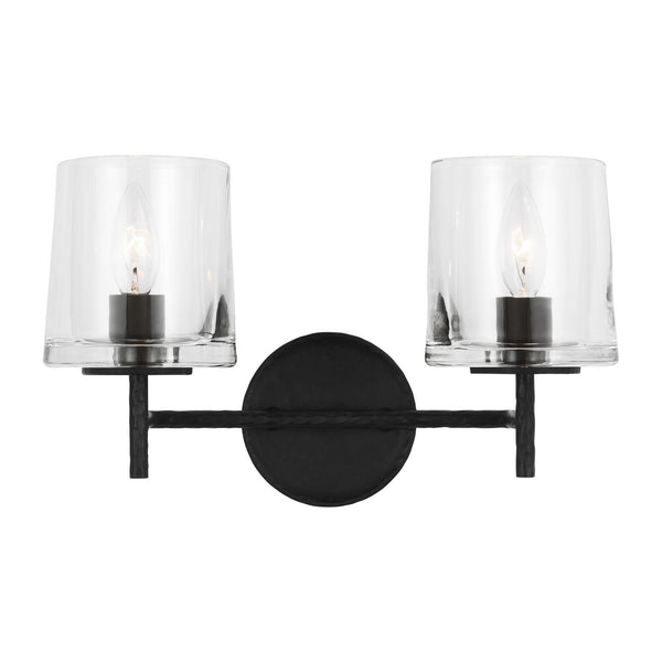 Visual Comfort Studio - EV1002AI - Two Light Vanity - Marietta - Aged Iron from Lighting & Bulbs Unlimited in Charlotte, NC