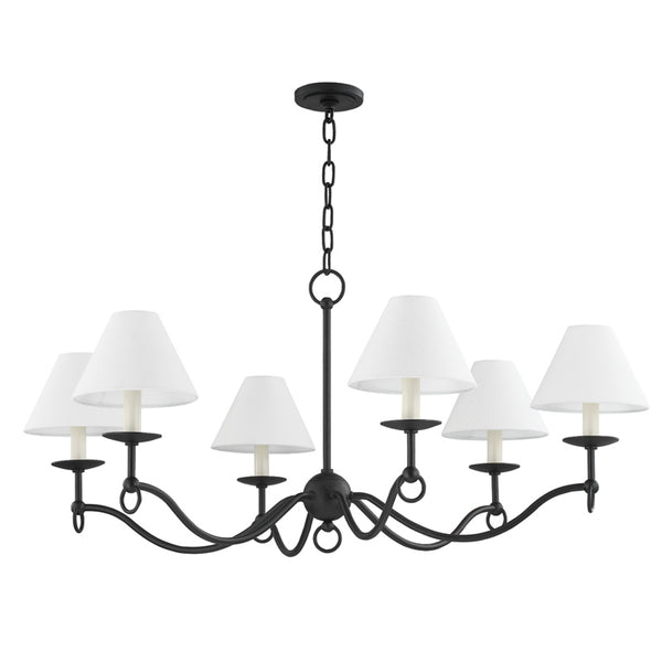 Troy Lighting - F7043-FOR - Six Light Chandelier - Massi from Lighting & Bulbs Unlimited in Charlotte, NC