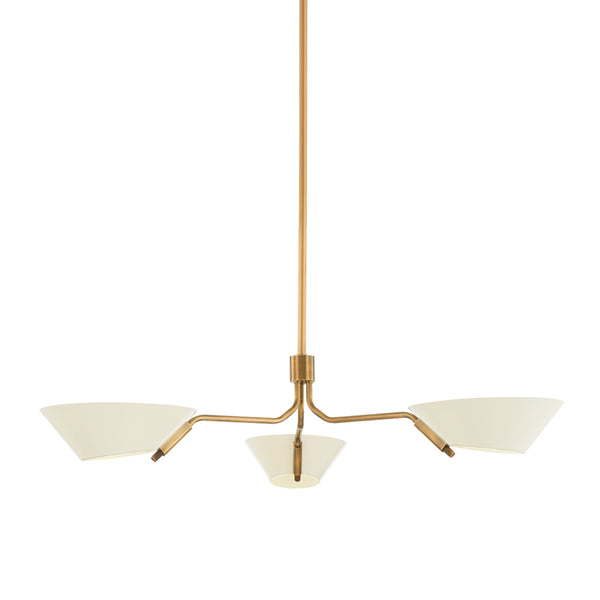 Troy Lighting - F8143-PBR/SSD - Three Light Chandelier - Sacramento from Lighting & Bulbs Unlimited in Charlotte, NC