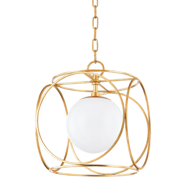 Mitzi - H632701S-VGL - One Light Pendant - Claire - Vintage Gold Leaf from Lighting & Bulbs Unlimited in Charlotte, NC