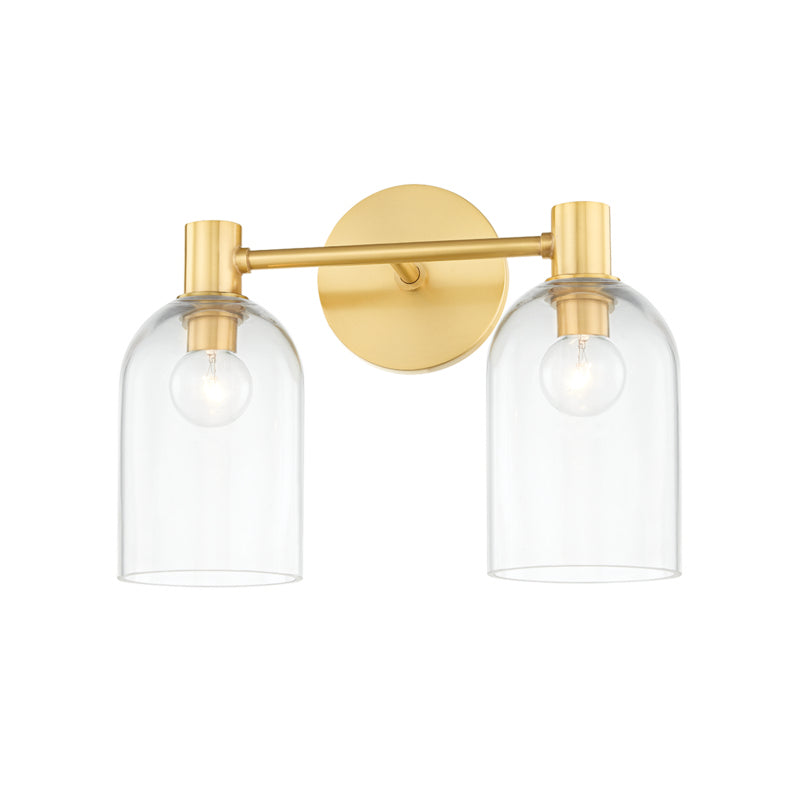 Mitzi - H678302-AGB - Two Light Bath Sconce - Paisley - Aged Brass from Lighting & Bulbs Unlimited in Charlotte, NC