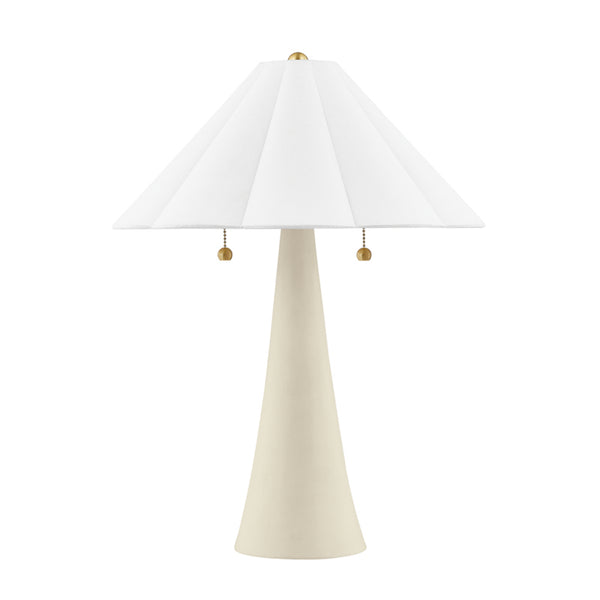 Mitzi - HL676202-AGB/CAI - Two Light Table Lamp - Alana - Aged Brass/Ceramic Antique Ivory from Lighting & Bulbs Unlimited in Charlotte, NC