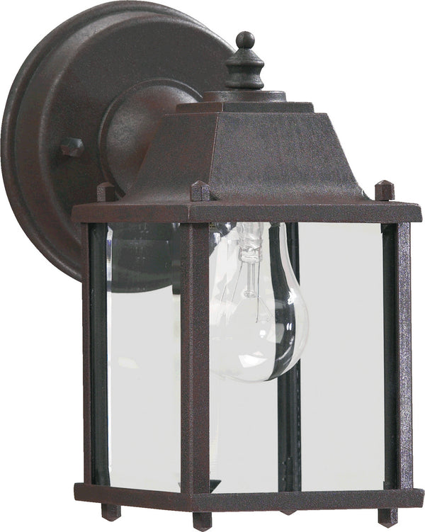 Quorum - 780-5 - One Light Wall Mount - Aluminum Box Lanterns - Rust from Lighting & Bulbs Unlimited in Charlotte, NC