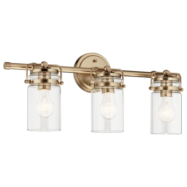 Kichler - 45689CPZ - Three Light Bath - Brinley - Champagne Bronze from Lighting & Bulbs Unlimited in Charlotte, NC