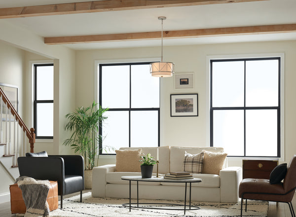 Three Light Pendant/Semi Flush from the Birkleigh Collection in Satin Nickel Finish by Kichler