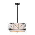 Three Light Pendant/Semi Flush from the Birkleigh Collection in Black Finish by Kichler