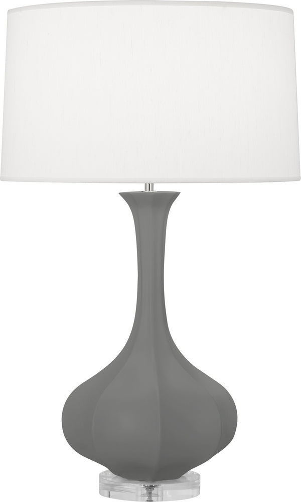 Robert Abbey - MCR96 - One Light Table Lamp - Pike - Matte Ash Glazed w/Lucite Base from Lighting & Bulbs Unlimited in Charlotte, NC