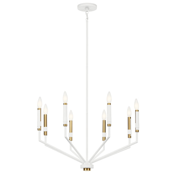 Kichler - 52349WH - Eight Light Chandelier - Armand - White from Lighting & Bulbs Unlimited in Charlotte, NC