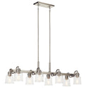 Kichler - 52400NI - Eight Light Linear Chandelier - Aivian - Nickel Textured from Lighting & Bulbs Unlimited in Charlotte, NC