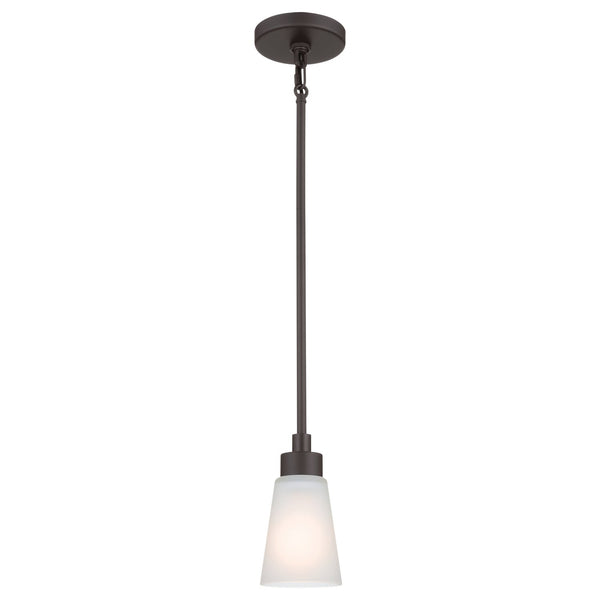 One Light Mini Pendant from the Erma Collection in Olde Bronze Finish by Kichler