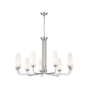 Nine Light Chandelier from the Truby Collection in Polished Nickel Finish by Kichler
