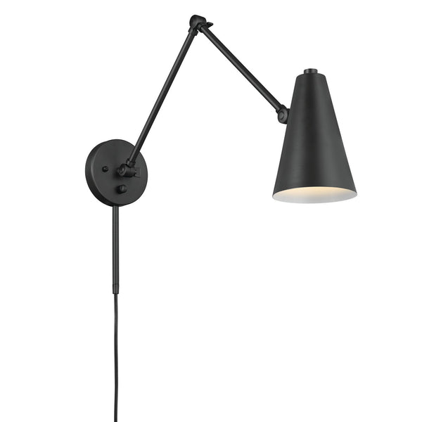 One Light Wall Sconce from the Sylvia Collection in Black Finish by Kichler