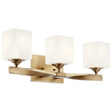 Three Light Bath from the Marette Collection in Champagne Bronze Finish by Kichler