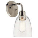 One Light Wall Sconce from the Meller Collection in Nickel Textured Finish by Kichler