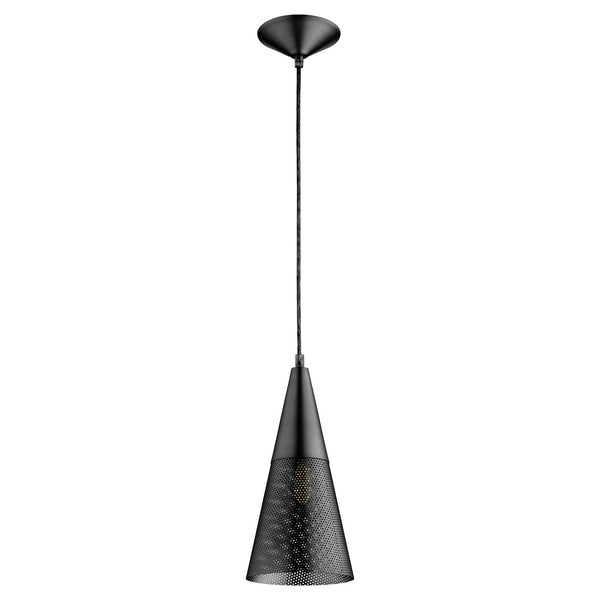 Quorum - 1316-59 - One Light Pendant - Mesh Cone Pendants - Matte Black from Lighting & Bulbs Unlimited in Charlotte, NC