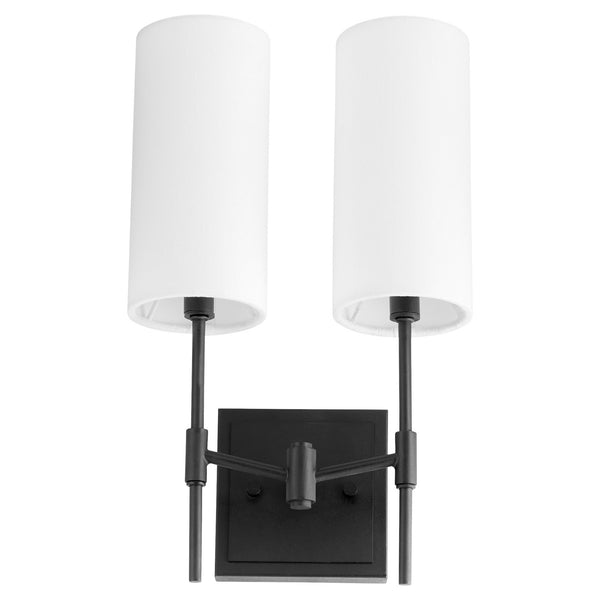 Quorum - 563-2-59 - Two Light Wall Mount - Hamilton - Matte Black from Lighting & Bulbs Unlimited in Charlotte, NC