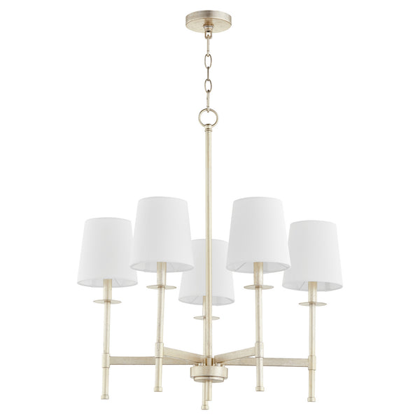 Quorum - 624-5-60 - Five Light Chandelier - Belshaw - Aged Silver Leaf from Lighting & Bulbs Unlimited in Charlotte, NC