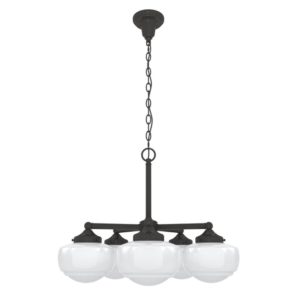 Hunter - 19361 - Five Light Chandelier - Saddle Creek - Noble Bronze from Lighting & Bulbs Unlimited in Charlotte, NC
