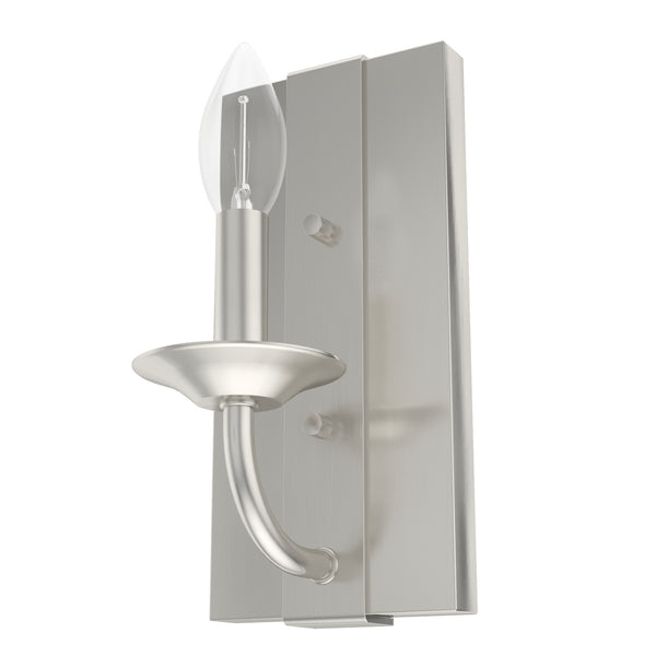 Hunter - 19421 - One Light Wall Sconce - Perch Point - Brushed Nickel from Lighting & Bulbs Unlimited in Charlotte, NC