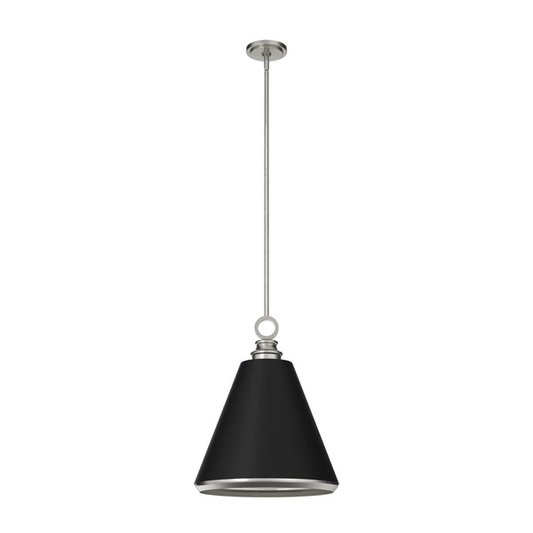Hunter - 19447 - Three Light Pendant - Klein - Brushed Nickel from Lighting & Bulbs Unlimited in Charlotte, NC