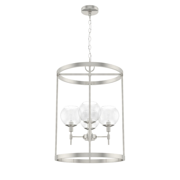 Hunter - 19752 - Four Light Foyer Pendant - Xidane - Brushed Nickel from Lighting & Bulbs Unlimited in Charlotte, NC