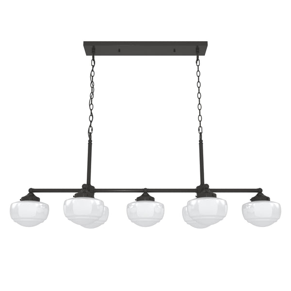 Hunter - 19494 - Seven Light Linear Chandelier - Saddle Creek - Noble Bronze from Lighting & Bulbs Unlimited in Charlotte, NC