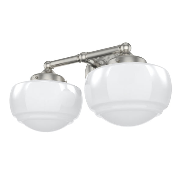 Hunter - 19506 - Two Light Vanity - Saddle Creek - Brushed Nickel from Lighting & Bulbs Unlimited in Charlotte, NC