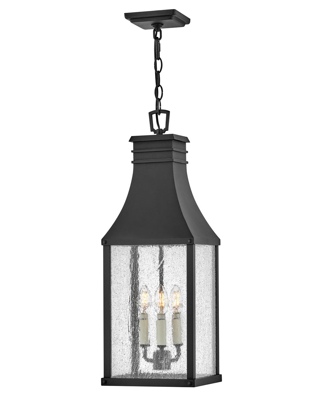 Hinkley - 17462MB - LED Hanging Lantern - Beacon Hill - Museum Black from Lighting & Bulbs Unlimited in Charlotte, NC