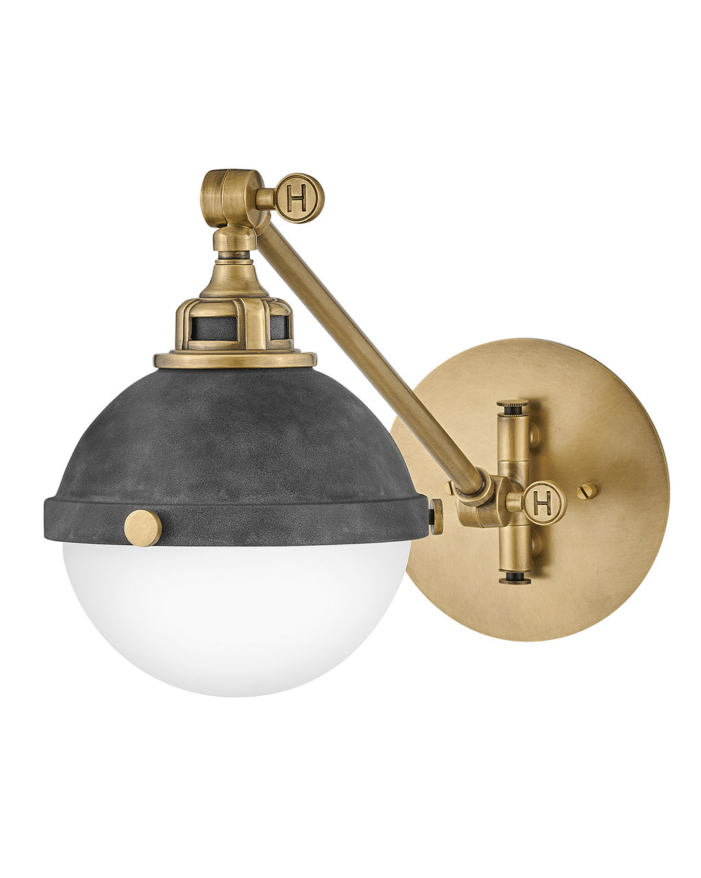 Hinkley - 4830DZ - LED Wall Sconce - Fletcher - Aged Zinc from Lighting & Bulbs Unlimited in Charlotte, NC